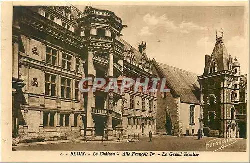 Ansichtskarte AK Blois Le Ch�teau - Aile Fran�ois 1er - Le Grand Escalier