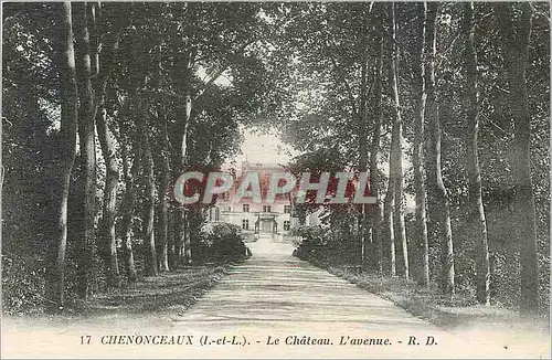 Cartes postales Chenonceaux -Le Ch�teau. L'Avenue