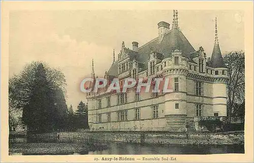 Ansichtskarte AK Azay-le-Rideau - Ensemble Sud-Est