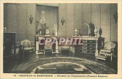 Ansichtskarte AK Ch�teau de Compiegne boudoir de l'imperatrice premier empire