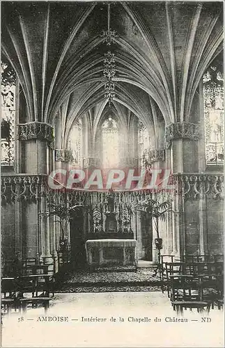 Ansichtskarte AK Amboise interieur de la chapelle du ch�teau
