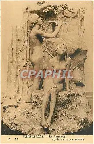 Cartes postales desruelles la pastorale musee de Valenciennes