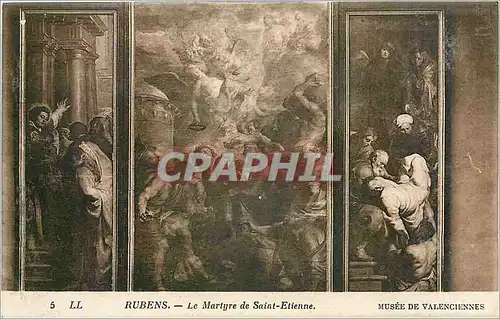 Cartes postales Rubens le martyre de Saint-Etienne musee de Valenciennes
