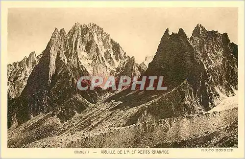 Cartes postales Chamonix Aiguille de l'M et Petits Charmoz