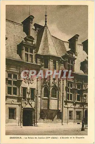 Ansichtskarte AK Grenoble le Palais de Justice l'entree et la chapelle