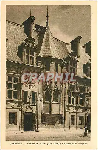 Cartes postales Grenoble le Palais de Justice l'entree et la chapelle