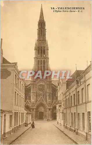 Cartes postales Valenciennes l'eglise Notre-Dame