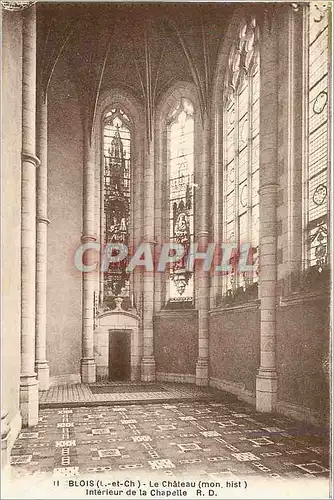 Ansichtskarte AK Blois le ch�teau interieur de la chapelle