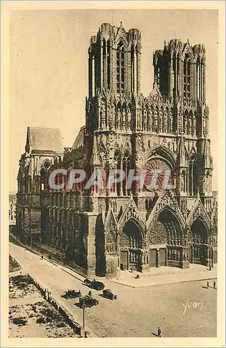 Cartes postales Reims la cathedrale