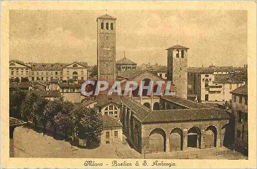Cartes postales Milano basilique de S. Ambroise