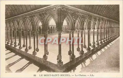 Cartes postales Le Mont-Saint-Michel le cloitre
