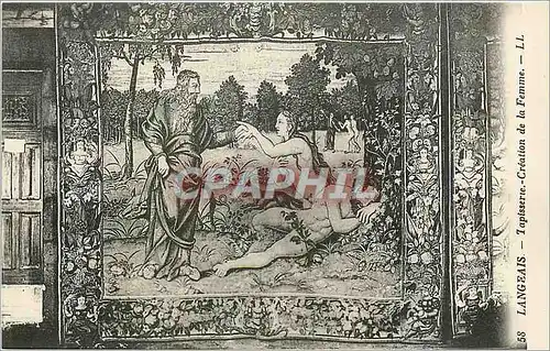 Ansichtskarte AK Langeais tapisserie creation de la femme