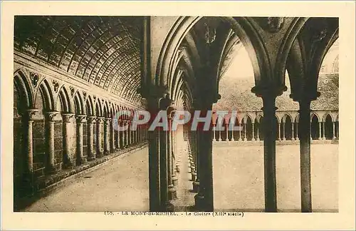 Cartes postales Le Mont-Saint-Michel le cloitre