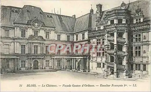 Ansichtskarte AK Blois la ch�teau fa�ade gaston d'Orleans escalier Fran�ois 1er