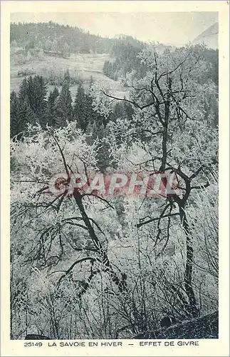 Cartes postales La Savoie en hiver Effet de givre