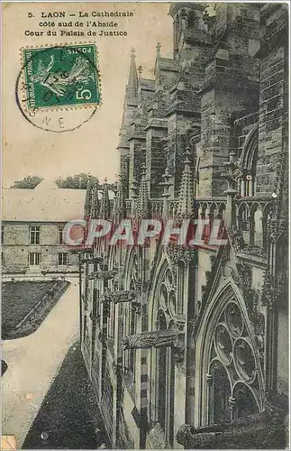 Cartes postales La cathedrale cote sud de l'Abside cour du palais de justice