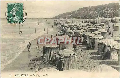 Cartes postales Trouville la plage