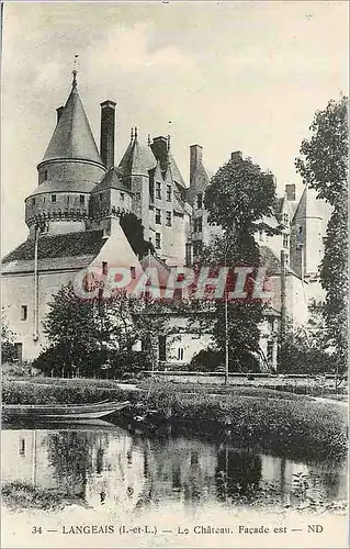 Cartes postales Langeais le Ch�teau fa�ade est