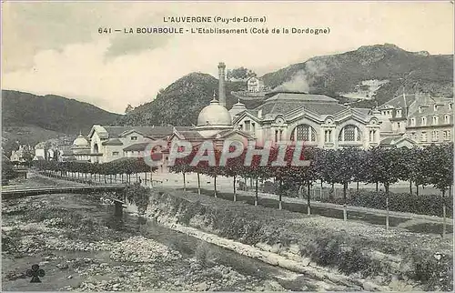 Cartes postales La Bourboule l'Etablissement cote de la Dordogne