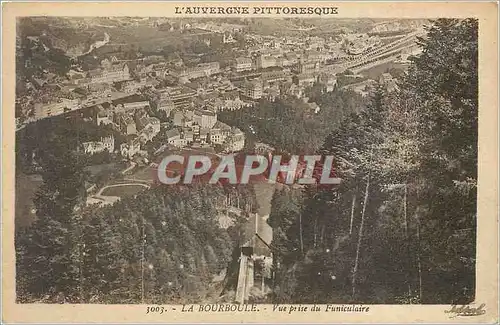 Cartes postales La Bourboule vue prise du Funiculaire