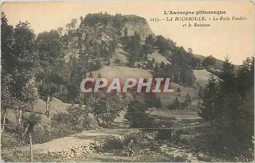 Cartes postales La Bourboule la Roche Vendeix et le ruisseau