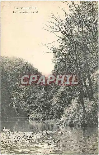 Cartes postales La Bourboule La Dordogne en aval