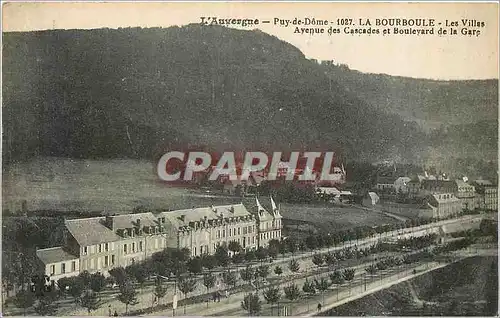 Ansichtskarte AK L'Auvergne Puy de Dome la Bourboule les villas avenue des Cascades et Boulevard de la gare