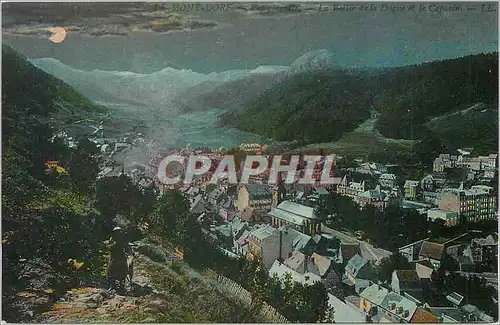 Ansichtskarte AK le Mont-Dore vue generale la vallee de la Dogne et le Capucin