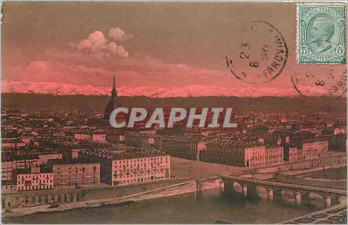 Ansichtskarte AK Torino panorama della citta pista dal Monte Cappuccini