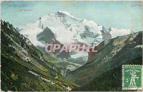 Cartes postales Interlaken die jungfrau