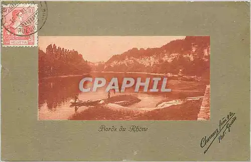 Cartes postales bords du Rhone