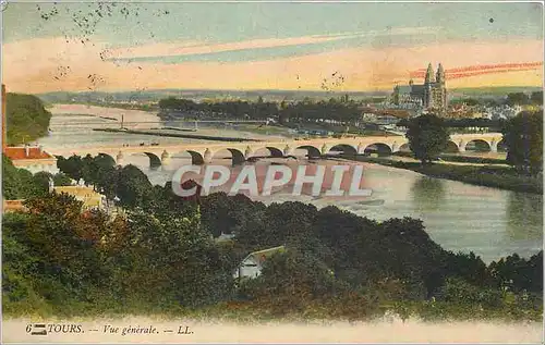 Cartes postales Tours Vue generale