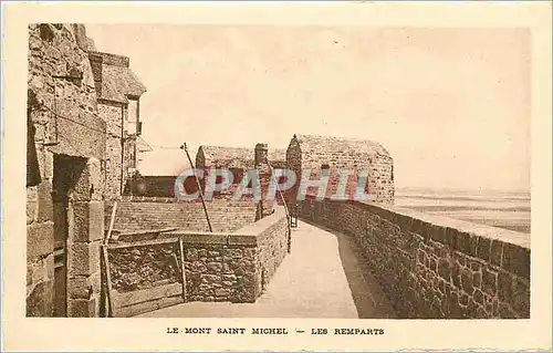 Ansichtskarte AK le mont Saint Michel les remparts