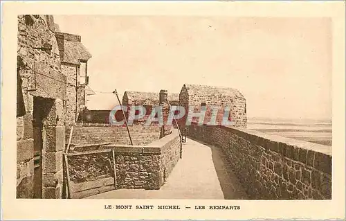 Cartes postales le mont Saint Michel les remparts