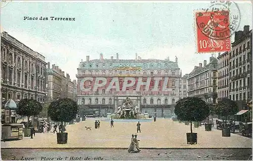 Cartes postales Lyon place de l'hotel de ville