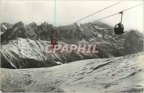 Cartes postales moderne Super-Chamonix la flegere Telecabine