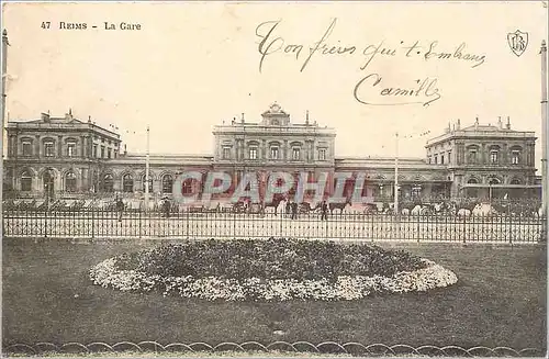 Cartes postales Reims la gare