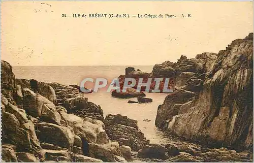 Cartes postales Ile de Brehat la crique du Paon