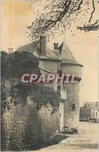 Cartes postales Guerande les remparts et la tour