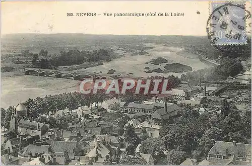 Cartes postales Nevrers vue panoramique cote de la Loire