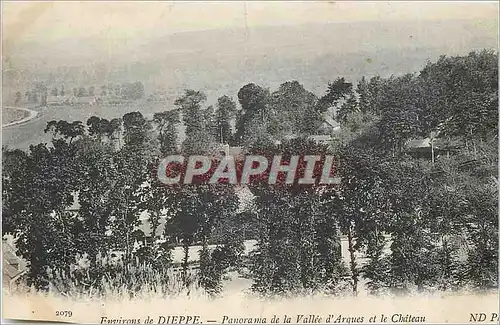 Ansichtskarte AK environs de Dieppe panorama de la vall�e d'Arques et le ch�teau Publicite Le Jeune Tailleur Bd d