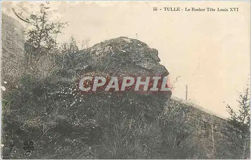 Cartes postales Tulle le rocher tete Louis XVI