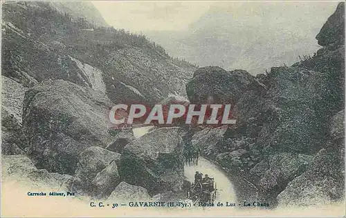 Cartes postales Gavarnie Route du Lux