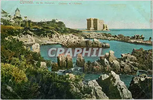 Ansichtskarte AK Cannes ils St-Honorat Ch�teau et l'abbaye