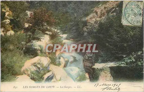 Cartes postales les gorges du loup