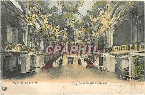 Cartes postales Wiesbaden foyer im Kgl Hoftheater
