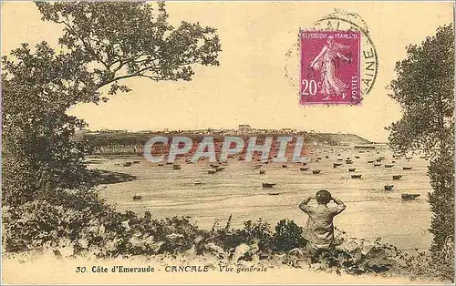 Cartes postales Cote d'emeraude Cancale vue generale