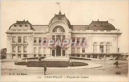 Cartes postales Trouville fa�ade du Casino