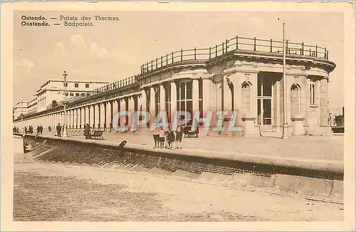 Cartes postales Ostende palais des thermes