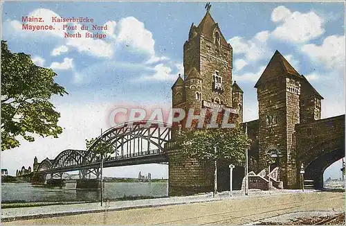 Cartes postales Mayence pont du nord
